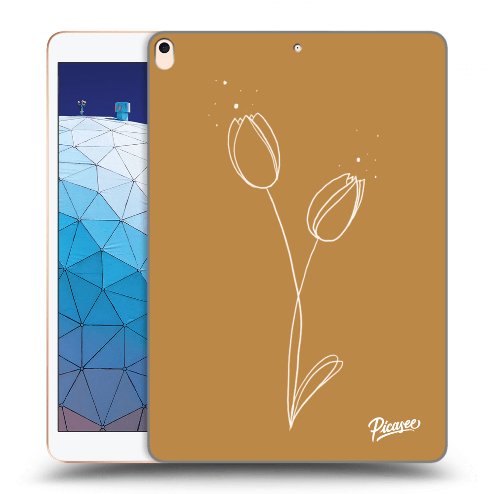 Picasee silikonový průhledný obal pro Apple iPad Air 10.5" 2019 (3.gen) - Tulips