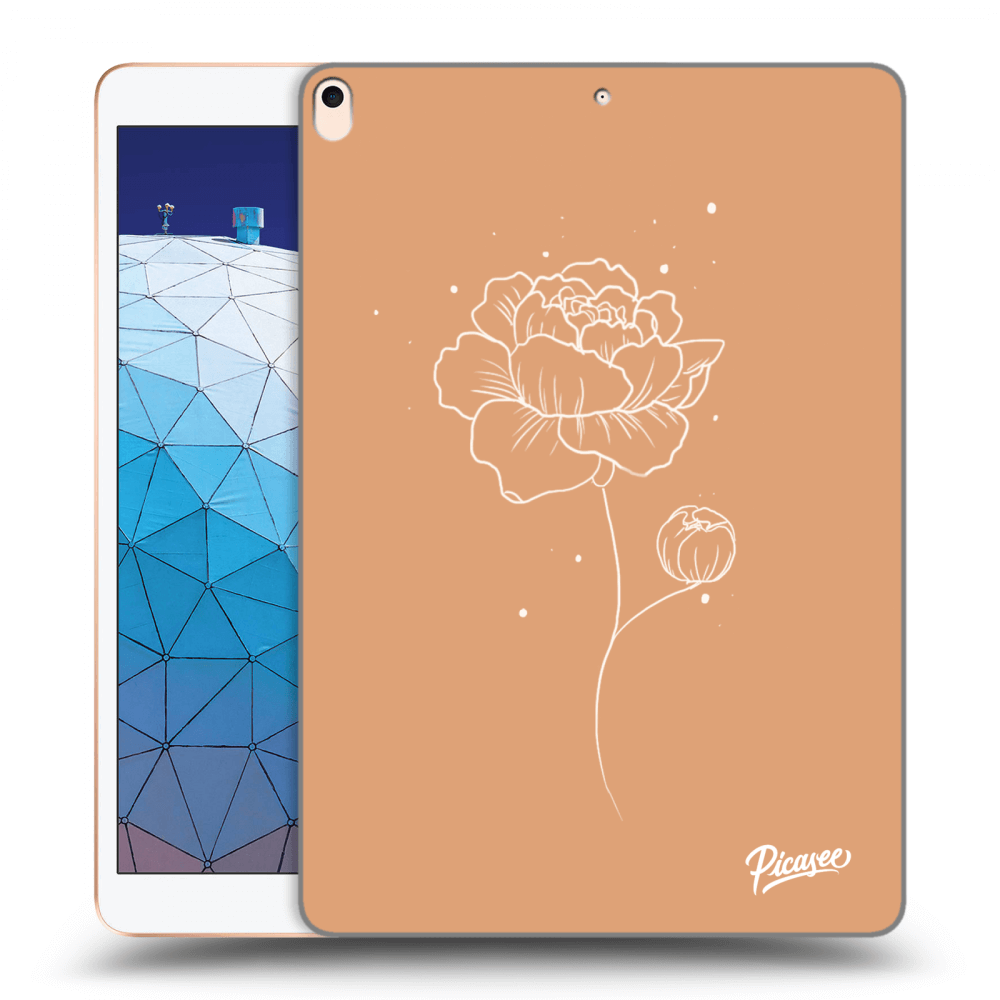 Picasee silikonový průhledný obal pro Apple iPad Air 10.5" 2019 (3.gen) - Peonies