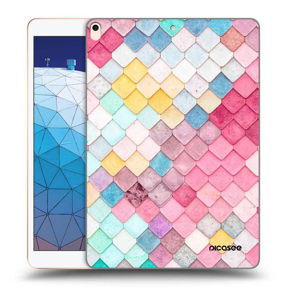 Picasee silikonový průhledný obal pro Apple iPad Air 10.5" 2019 (3.gen) - Barevná střecha