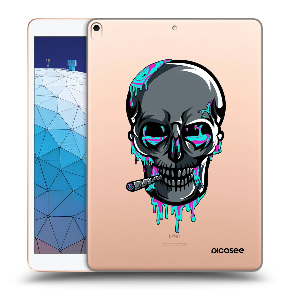 Picasee silikonový průhledný obal pro Apple iPad Air 10.5" 2019 (3.gen) - EARTH - Lebka 3.0