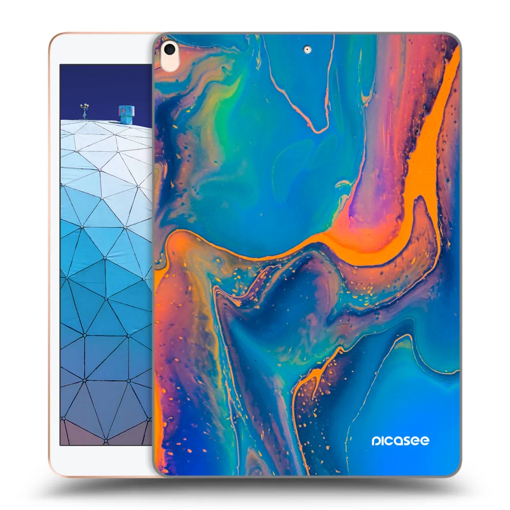 Picasee silikonový průhledný obal pro Apple iPad Air 10.5" 2019 (3.gen) - Rainbow