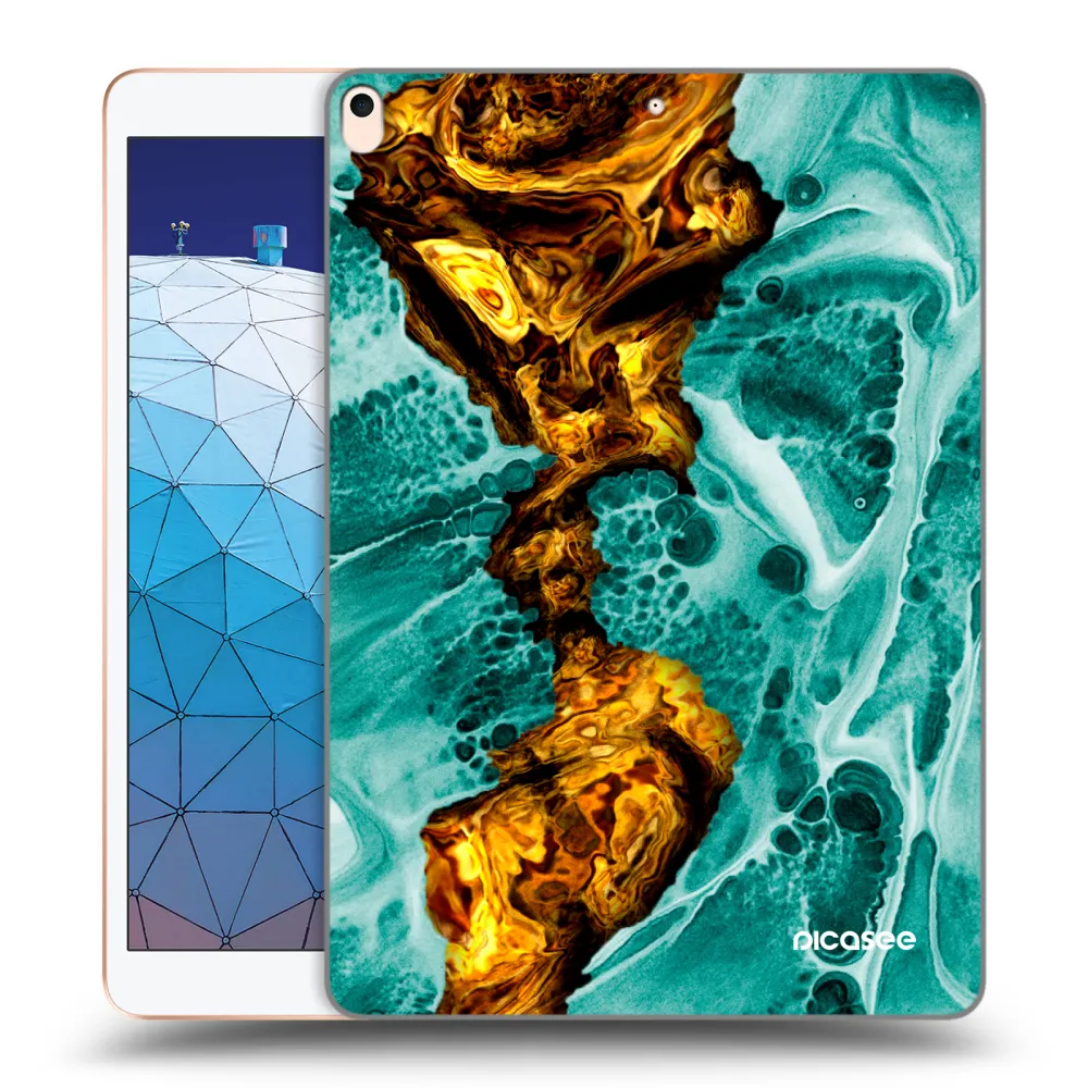 Picasee silikonový průhledný obal pro Apple iPad Air 10.5" 2019 (3.gen) - Goldsky