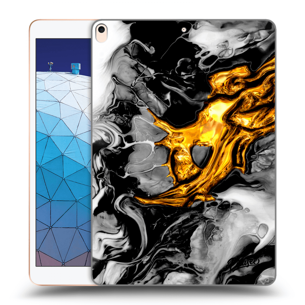 Picasee silikonový průhledný obal pro Apple iPad Air 10.5" 2019 (3.gen) - Black Gold 2