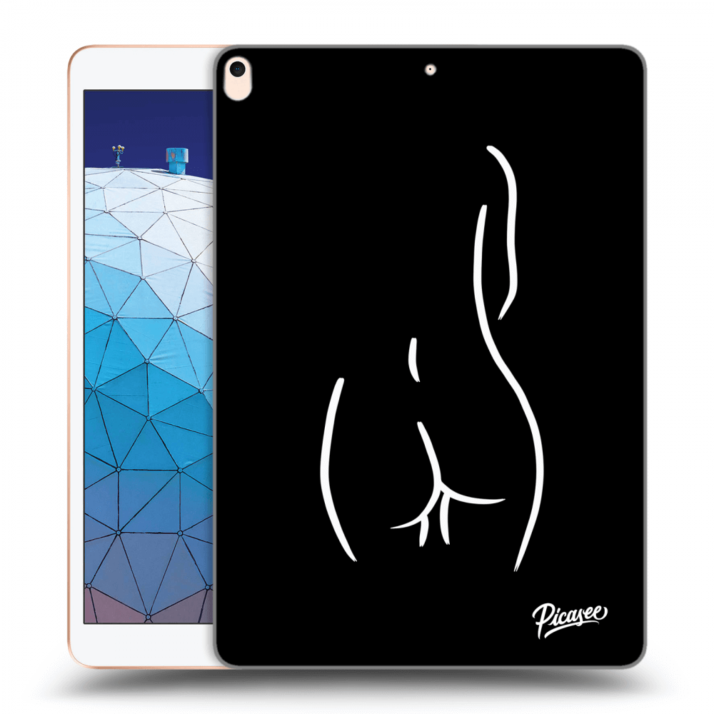 Picasee silikonový černý obal pro Apple iPad Air 10.5" 2019 (3.gen) - Svlečená Bílá