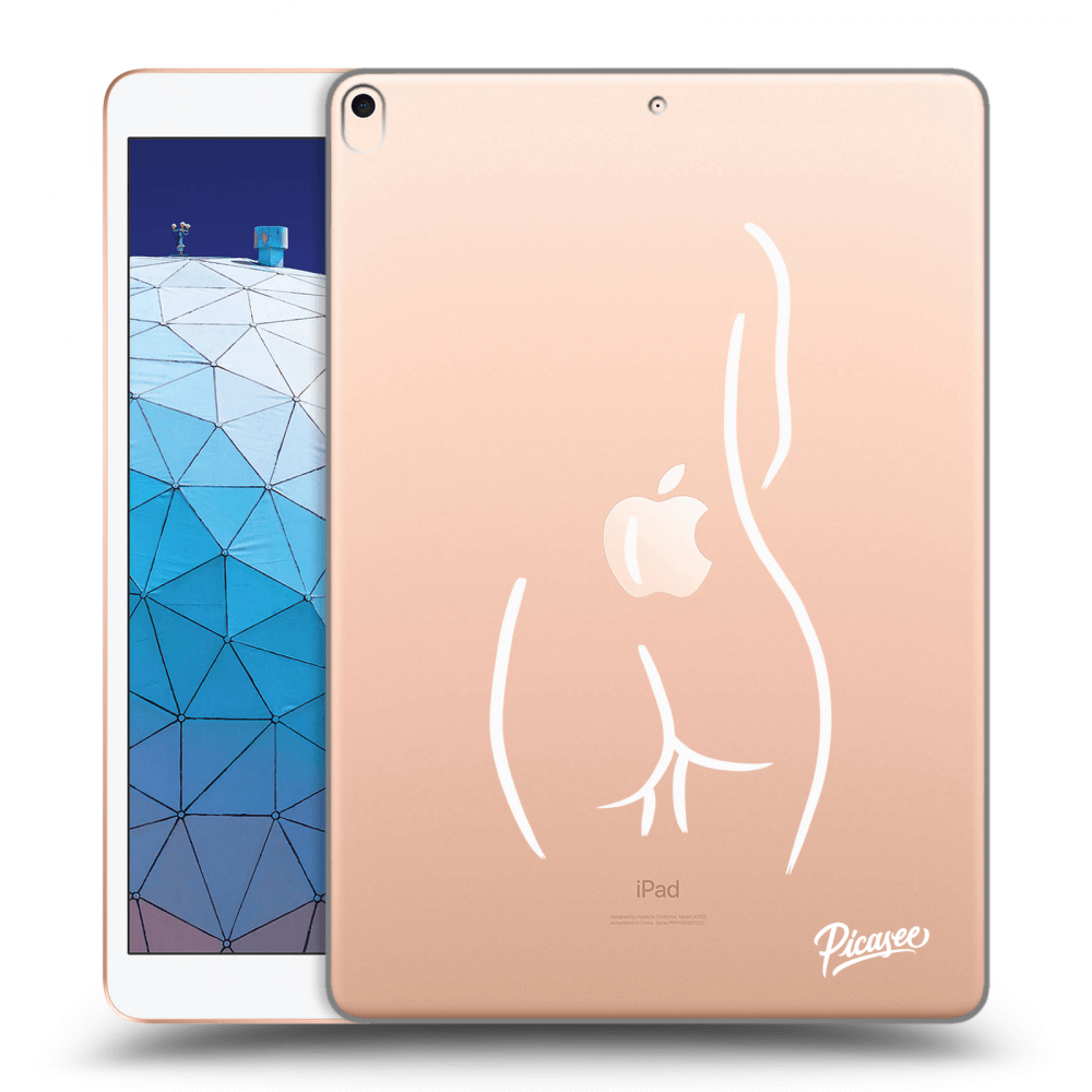 Picasee silikonový průhledný obal pro Apple iPad Air 10.5" 2019 (3.gen) - Svlečená Bílá
