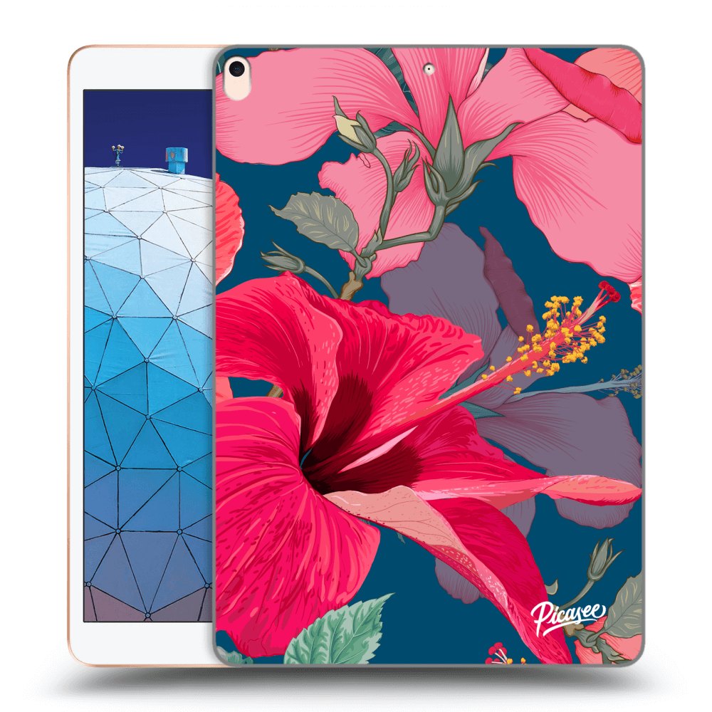 Picasee silikonový průhledný obal pro Apple iPad Air 10.5" 2019 (3.gen) - Hibiscus