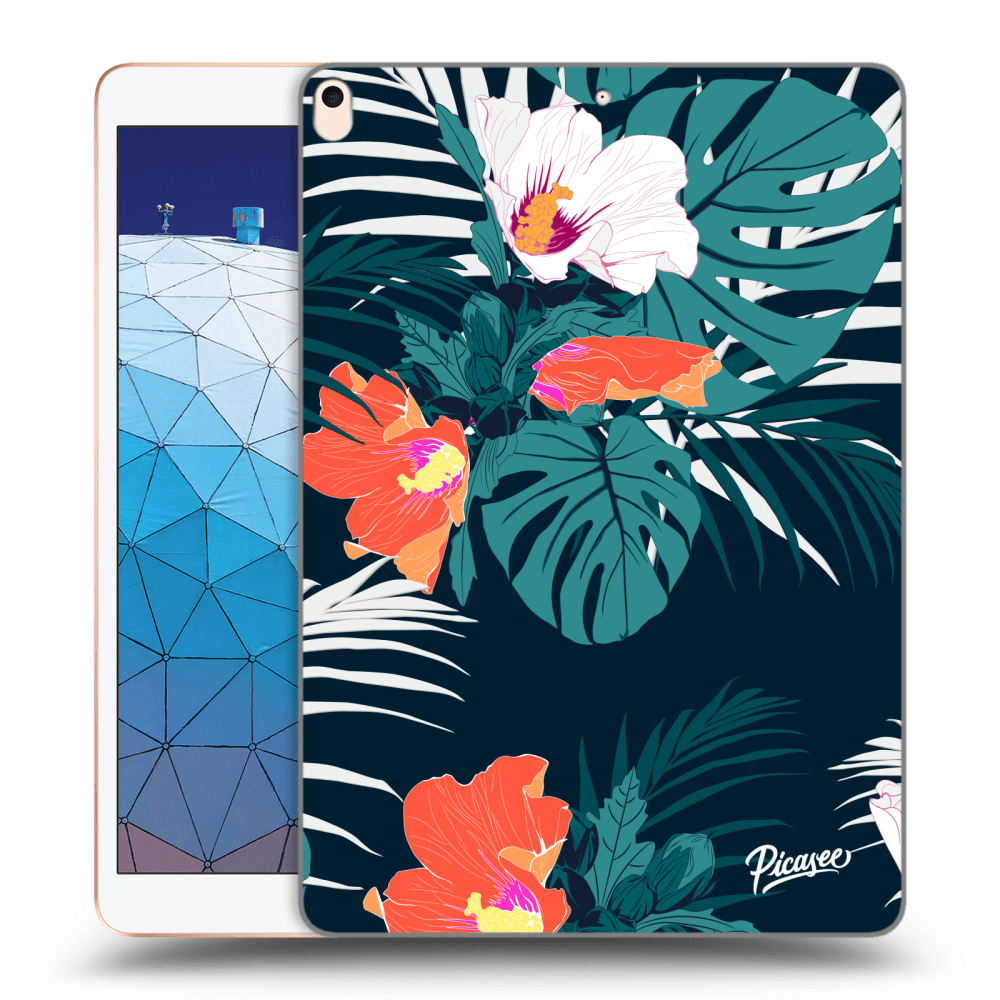 Picasee silikonový průhledný obal pro Apple iPad Air 10.5" 2019 (3.gen) - Monstera Color