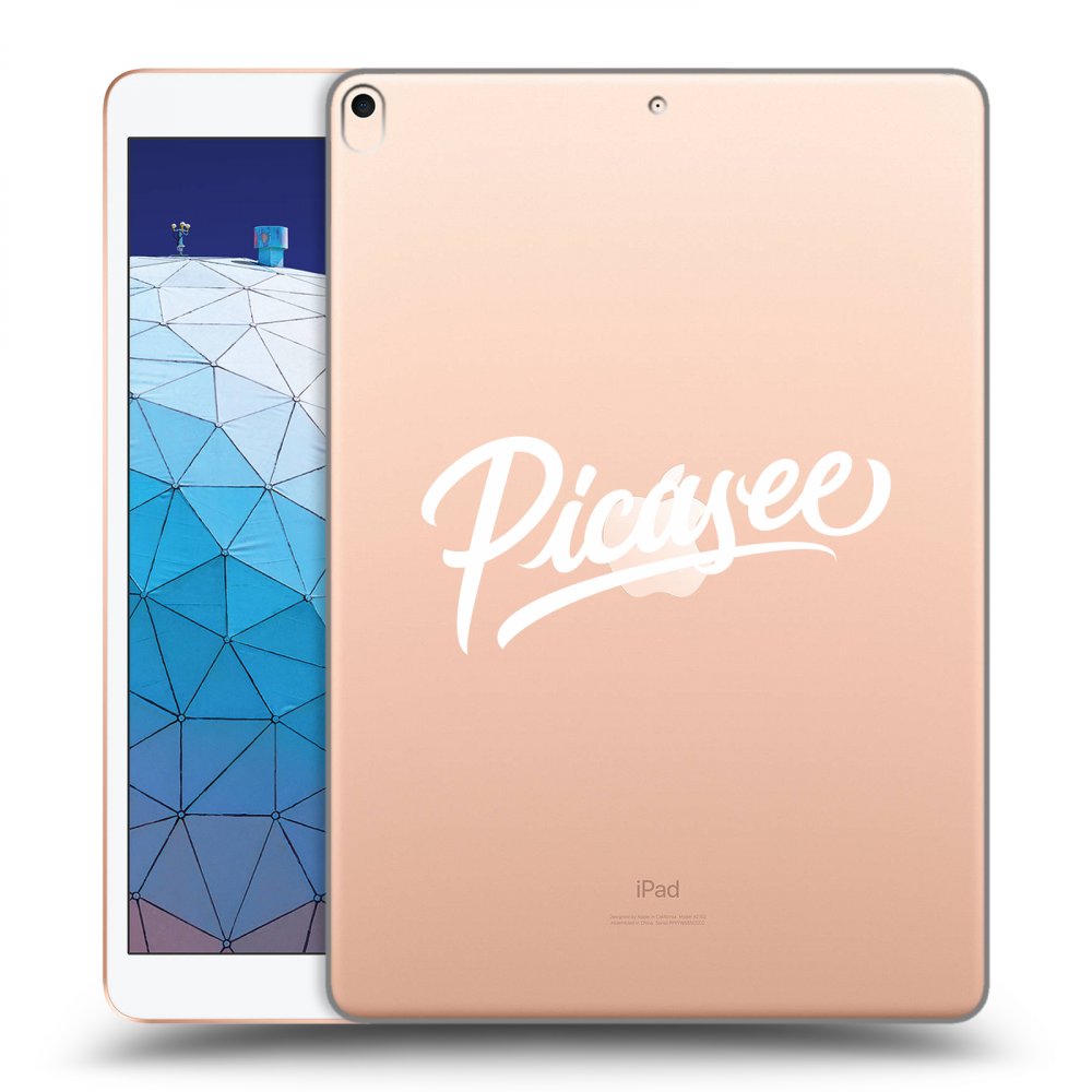 Picasee silikonový průhledný obal pro Apple iPad Air 10.5" 2019 (3.gen) - Picasee - old logo - white