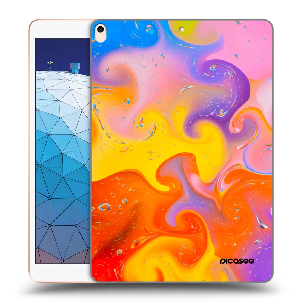 Picasee silikonový průhledný obal pro Apple iPad Air 10.5" 2019 (3.gen) - Bubbles