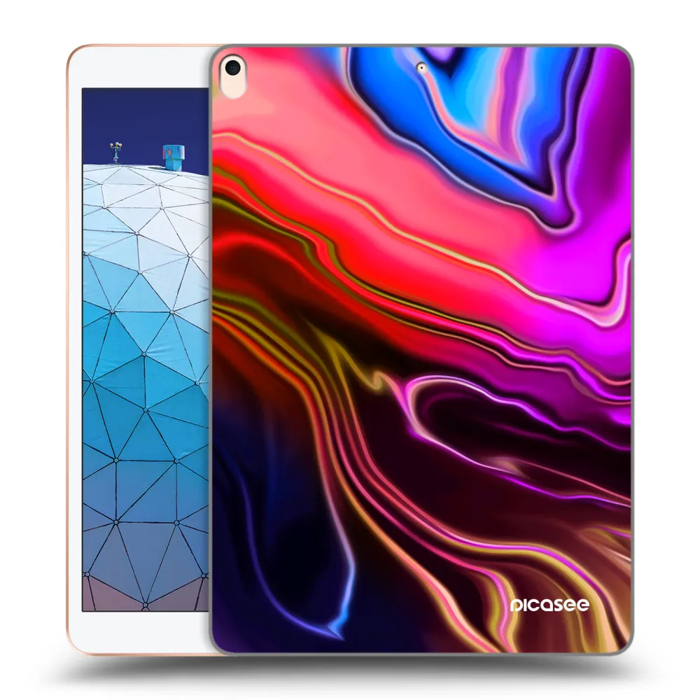 Picasee silikonový průhledný obal pro Apple iPad Air 10.5" 2019 (3.gen) - Electric