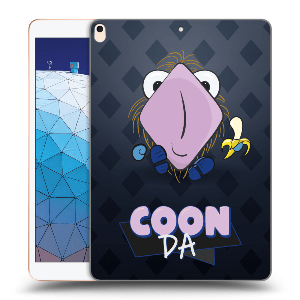 Picasee silikonový průhledný obal pro Apple iPad Air 10.5" 2019 (3.gen) - COONDA chlupatka - tmavá