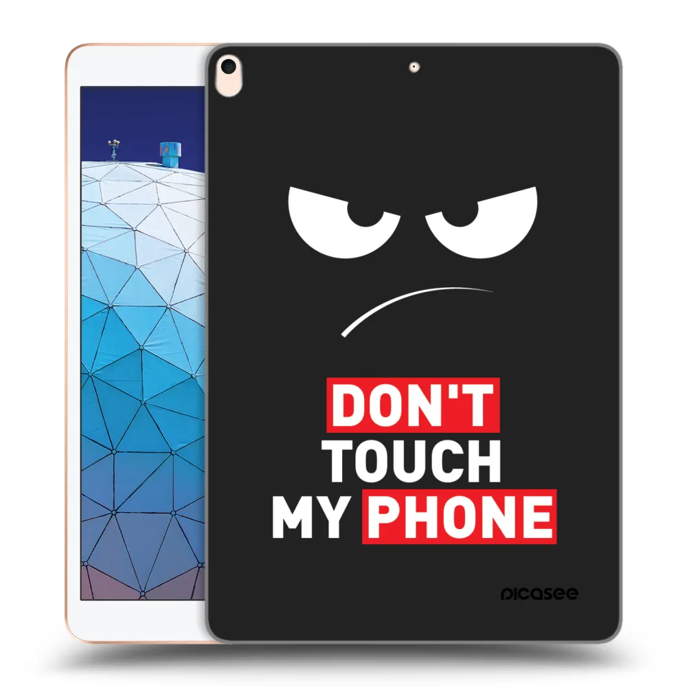 Picasee silikonový černý obal pro Apple iPad Air 10.5" 2019 (3.gen) - Angry Eyes - Transparent