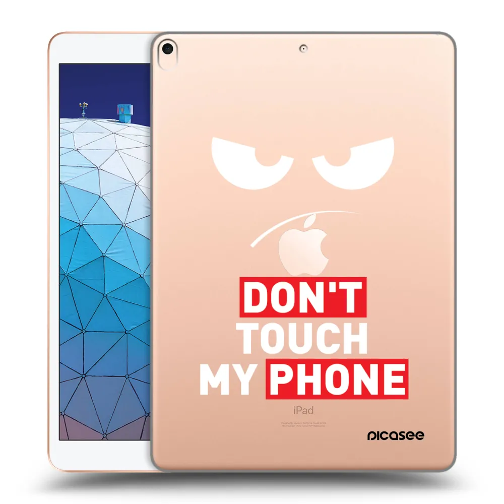 Picasee silikonový průhledný obal pro Apple iPad Air 10.5" 2019 (3.gen) - Angry Eyes - Transparent
