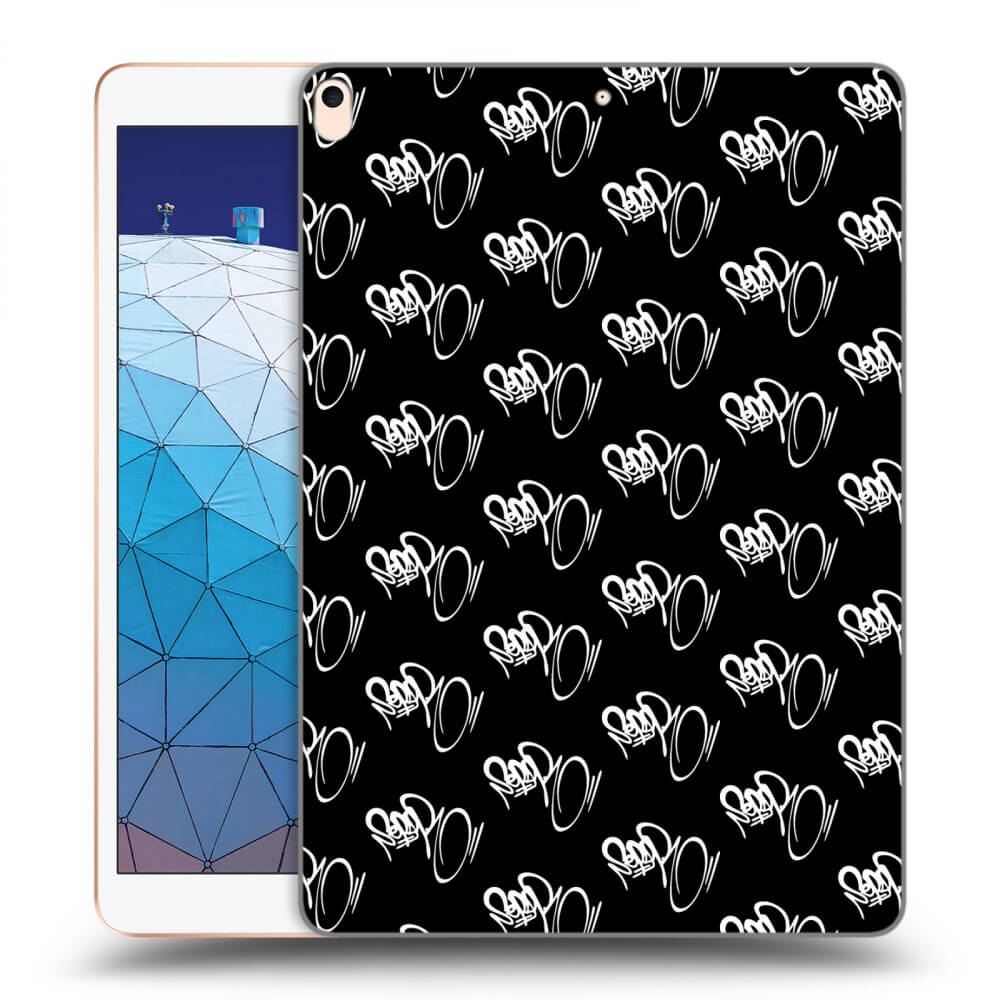 Picasee silikonový černý obal pro Apple iPad Air 10.5" 2019 (3.gen) - Separ - White On Black