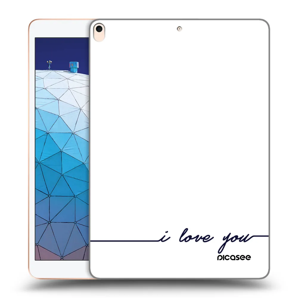 Picasee silikonový průhledný obal pro Apple iPad Air 10.5" 2019 (3.gen) - Miluji tě