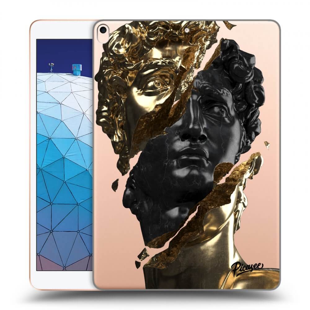 Picasee silikonový průhledný obal pro Apple iPad Air 10.5" 2019 (3.gen) - Gold - Black