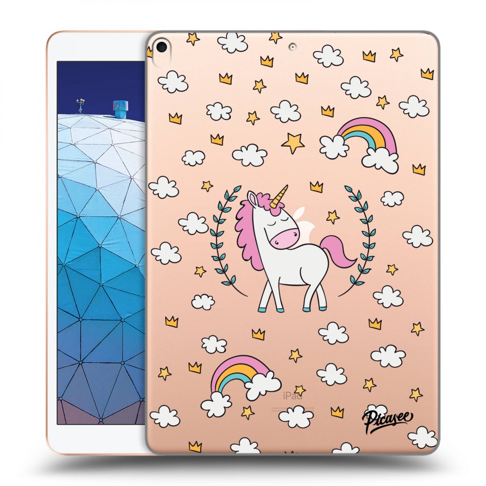 Picasee silikonový průhledný obal pro Apple iPad Air 10.5" 2019 (3.gen) - Unicorn star heaven