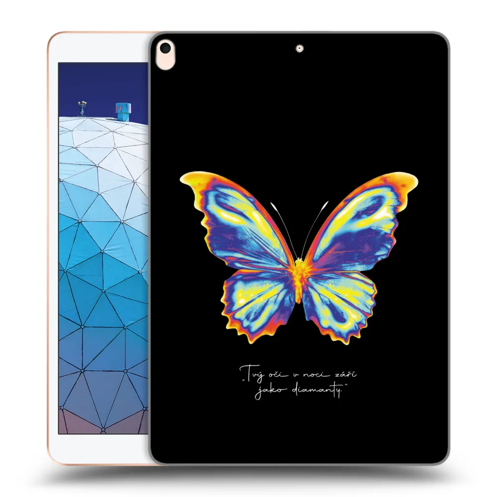 Picasee silikonový průhledný obal pro Apple iPad Air 10.5" 2019 (3.gen) - Diamanty Black