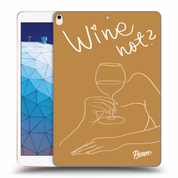 Picasee silikonový průhledný obal pro Apple iPad Air 10.5" 2019 (3.gen) - Wine not