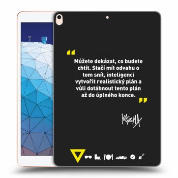 Picasee silikonový černý obal pro Apple iPad Air 10.5" 2019 (3.gen) - Kazma - MŮŽETE DOKÁZAT, CO BUDETE CHTÍT