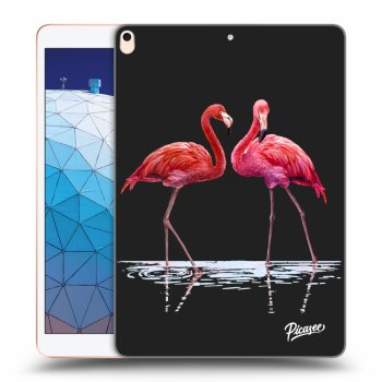 Picasee silikonový černý obal pro Apple iPad Air 10.5" 2019 (3.gen) - Flamingos couple