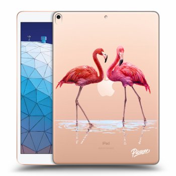 Picasee silikonový průhledný obal pro Apple iPad Air 10.5" 2019 (3.gen) - Flamingos couple