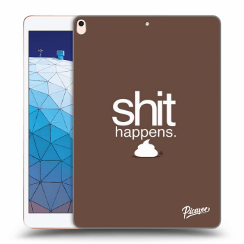 Picasee silikonový průhledný obal pro Apple iPad Air 10.5" 2019 (3.gen) - Shit happens