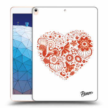 Picasee silikonový průhledný obal pro Apple iPad Air 10.5" 2019 (3.gen) - Big heart
