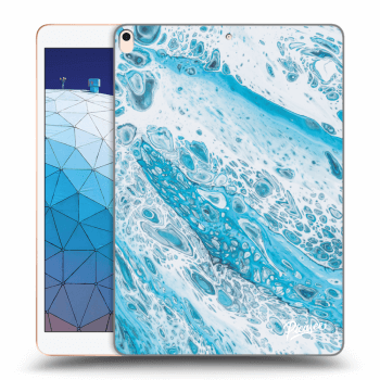 Picasee silikonový průhledný obal pro Apple iPad Air 10.5" 2019 (3.gen) - Blue liquid