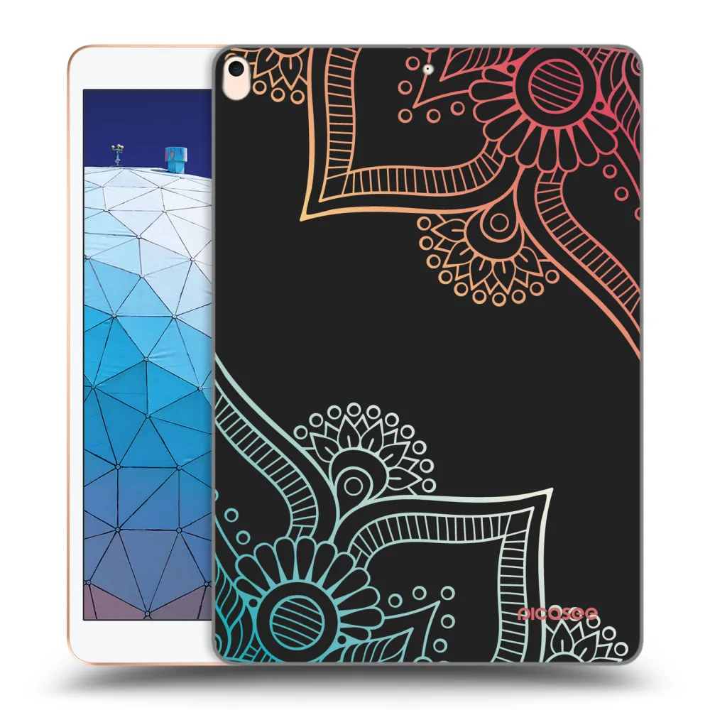 Picasee silikonový černý obal pro Apple iPad Air 10.5" 2019 (3.gen) - Květinový vzor