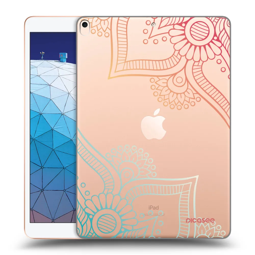 Picasee silikonový průhledný obal pro Apple iPad Air 10.5" 2019 (3.gen) - Květinový vzor