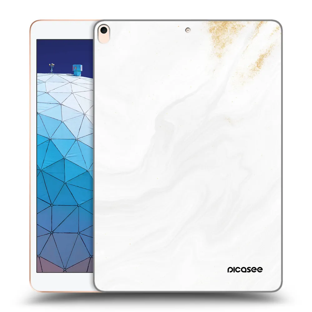 Picasee silikonový průhledný obal pro Apple iPad Air 10.5" 2019 (3.gen) - Bílá