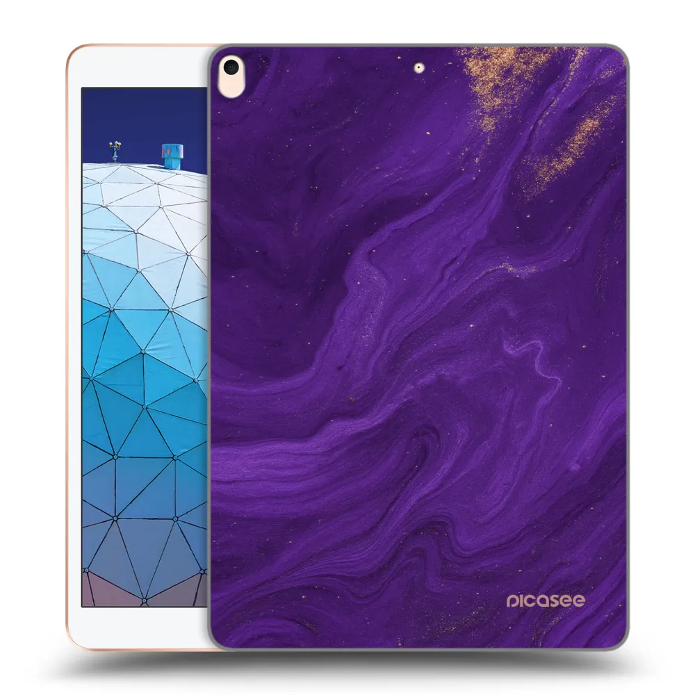 Picasee silikonový průhledný obal pro Apple iPad Air 10.5" 2019 (3.gen) - Fialová
