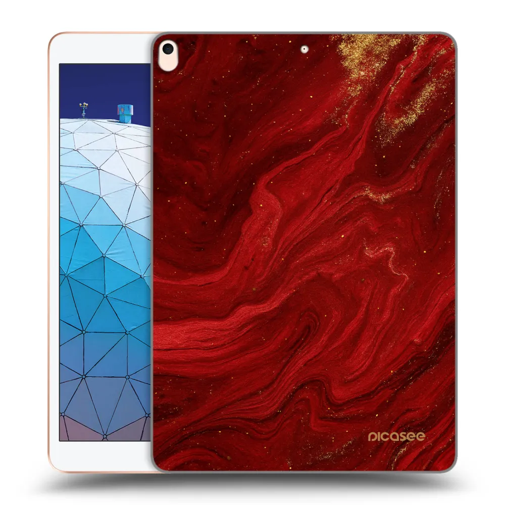 Picasee silikonový průhledný obal pro Apple iPad Air 10.5" 2019 (3.gen) - Červená