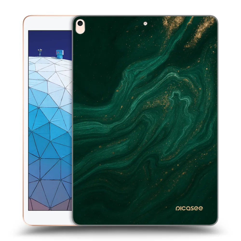 Picasee silikonový průhledný obal pro Apple iPad Air 10.5" 2019 (3.gen) - Green