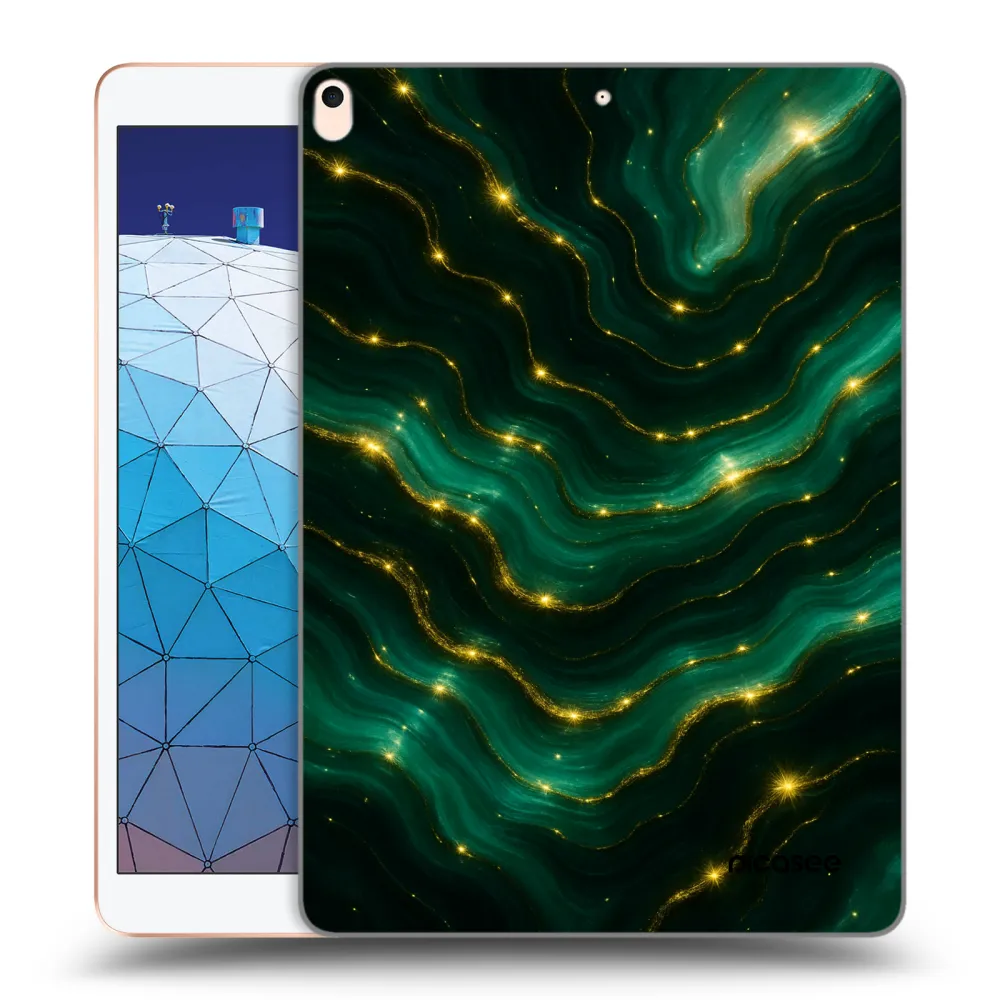 Picasee silikonový průhledný obal pro Apple iPad Air 10.5" 2019 (3.gen) - Emerald