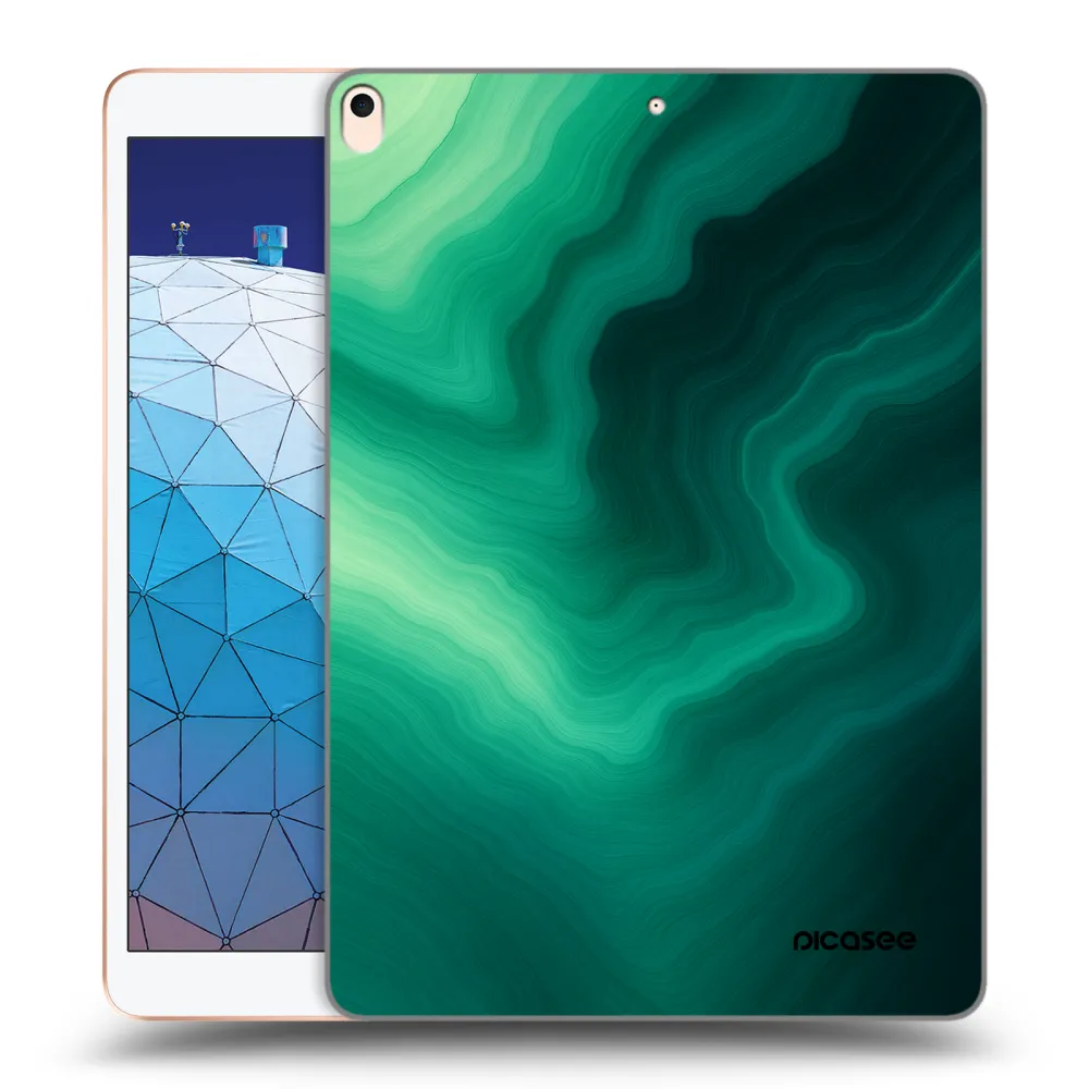 Picasee silikonový průhledný obal pro Apple iPad Air 10.5" 2019 (3.gen) - Malachite