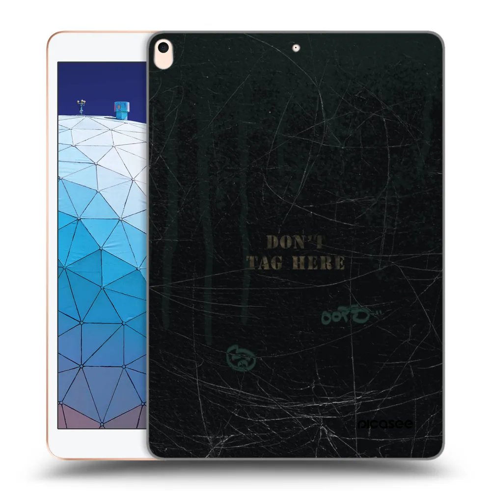 Picasee silikonový průhledný obal pro Apple iPad Air 10.5" 2019 (3.gen) - DON´T TAG
