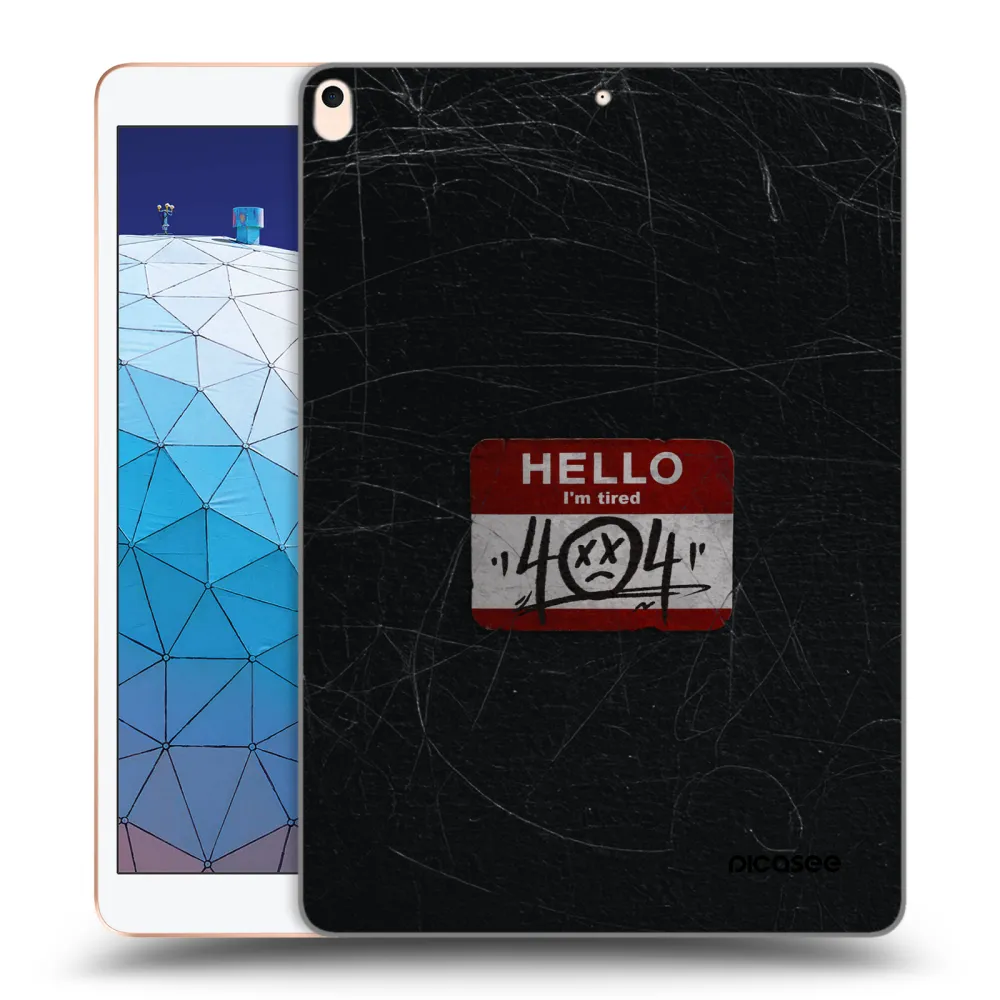 Picasee silikonový průhledný obal pro Apple iPad Air 10.5" 2019 (3.gen) - HELLO 404