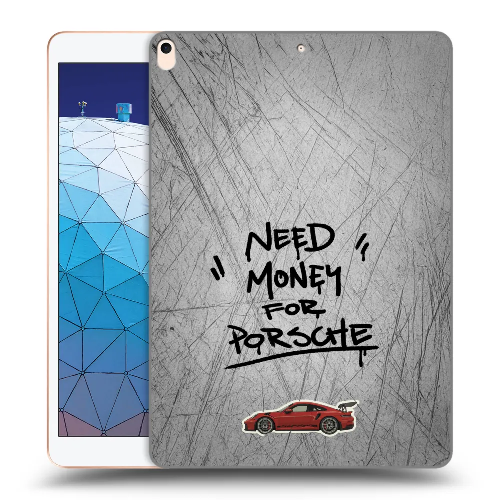 Picasee silikonový průhledný obal pro Apple iPad Air 10.5" 2019 (3.gen) - Grey Drift