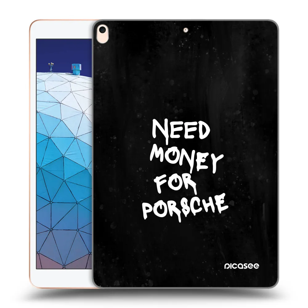Picasee silikonový průhledný obal pro Apple iPad Air 10.5" 2019 (3.gen) - Black Dollar