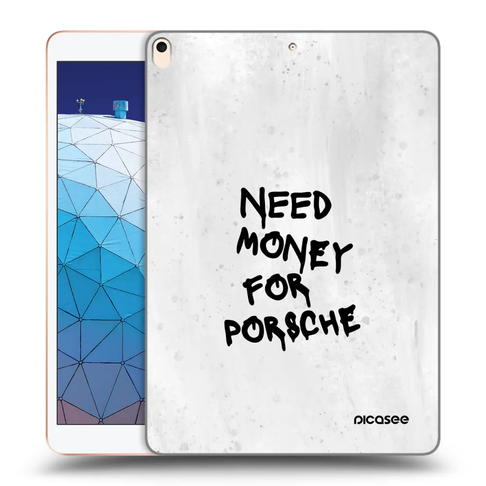 Picasee silikonový průhledný obal pro Apple iPad Air 10.5" 2019 (3.gen) - White Dollar