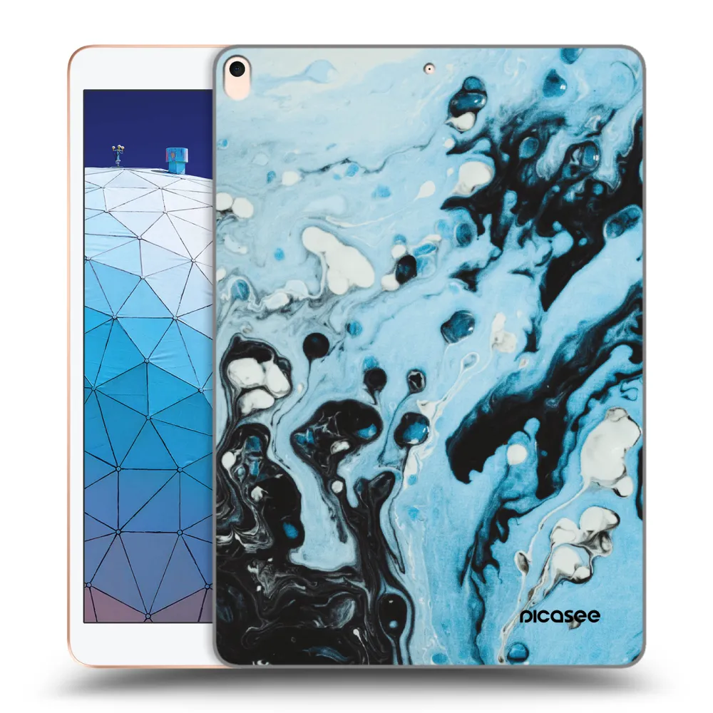 Picasee silikonový průhledný obal pro Apple iPad Air 10.5" 2019 (3.gen) - Organic blue