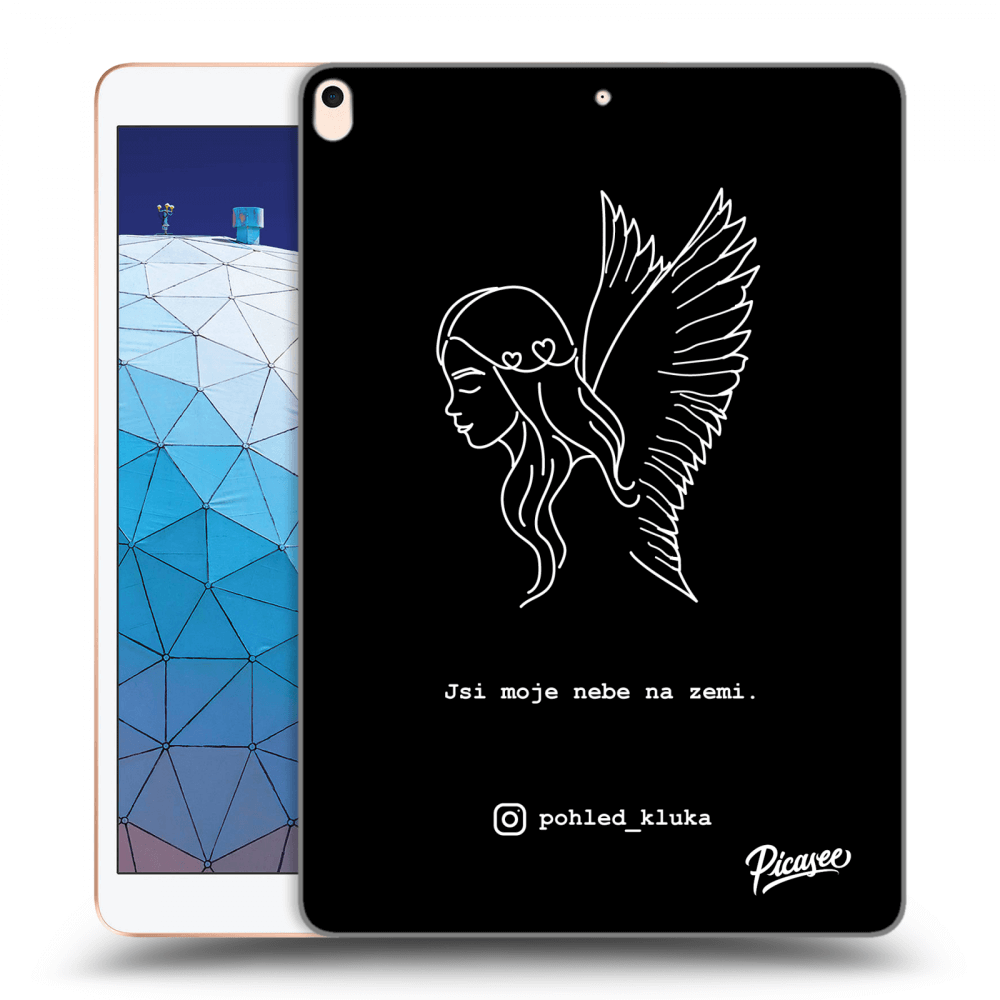 Picasee silikonový černý obal pro Apple iPad Air 10.5" 2019 (3.gen) - Heaven White
