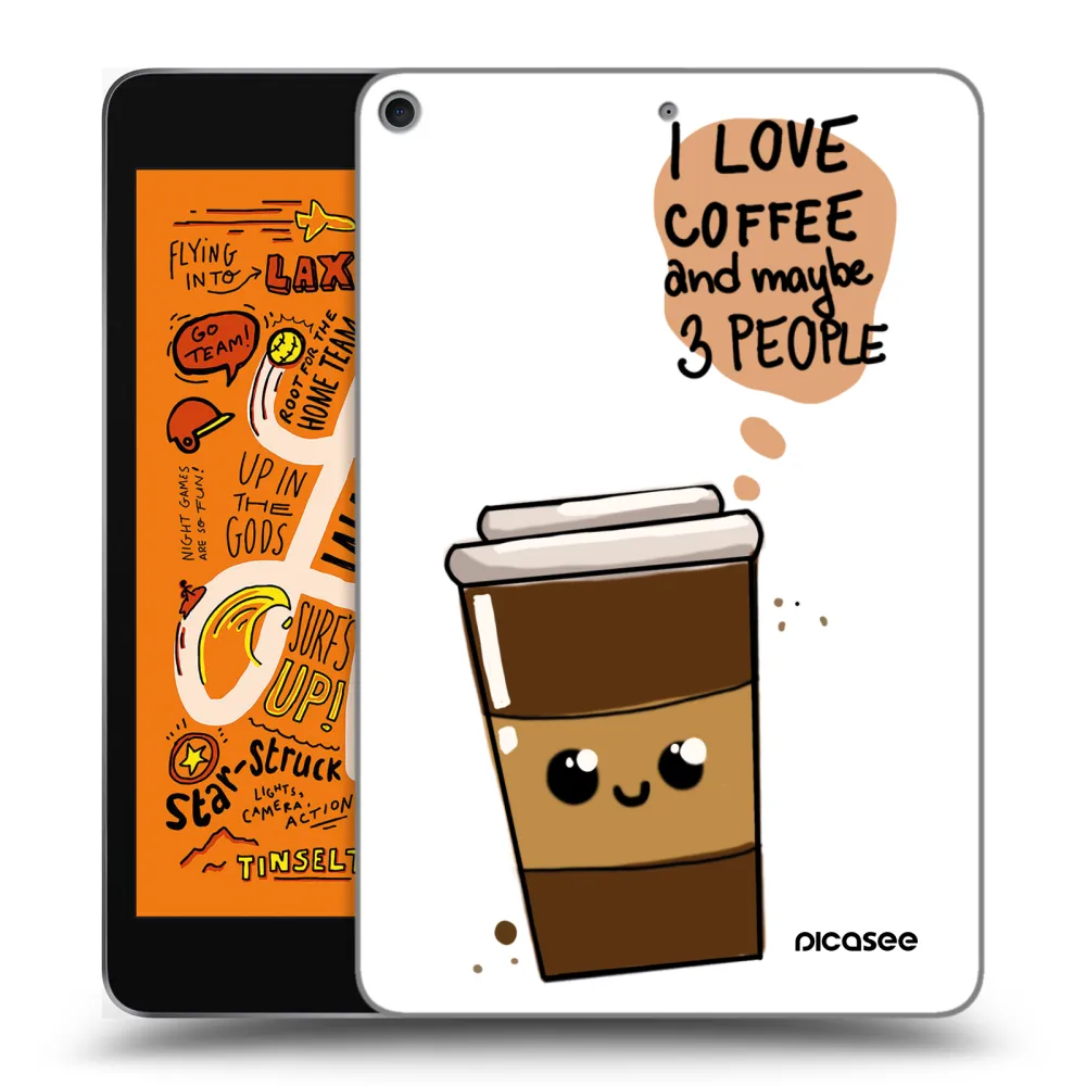 Picasee silikonový průhledný obal pro Apple iPad mini 2019 (5. gen) - Cute coffee
