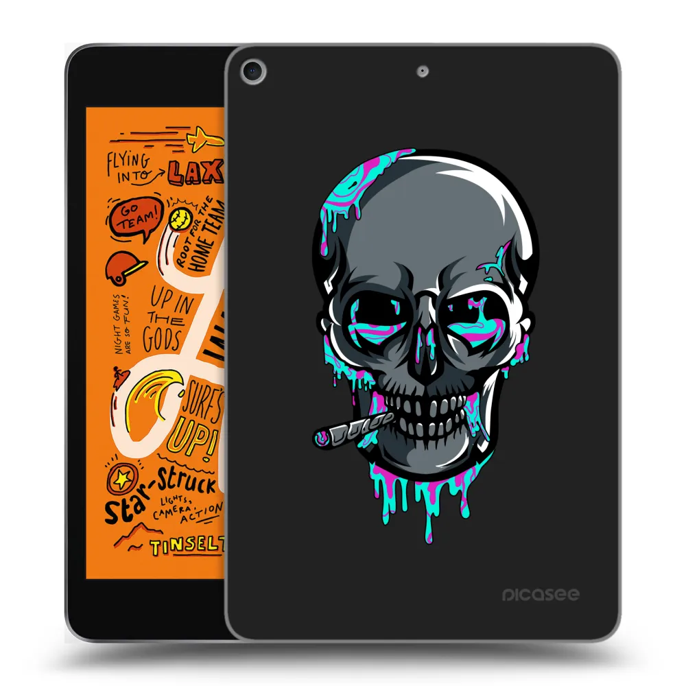 Picasee silikonový černý obal pro Apple iPad mini 2019 (5. gen) - EARTH - Lebka 3.0
