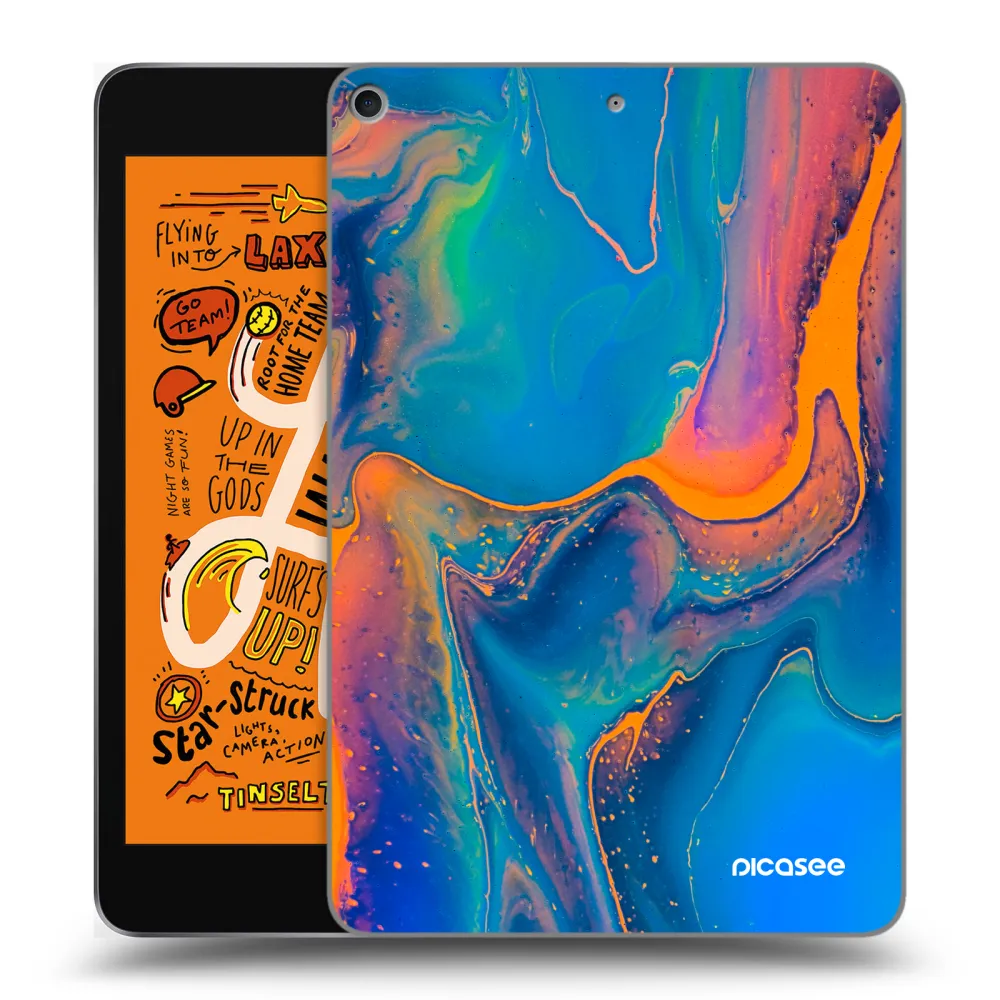 Picasee silikonový průhledný obal pro Apple iPad mini 2019 (5. gen) - Rainbow