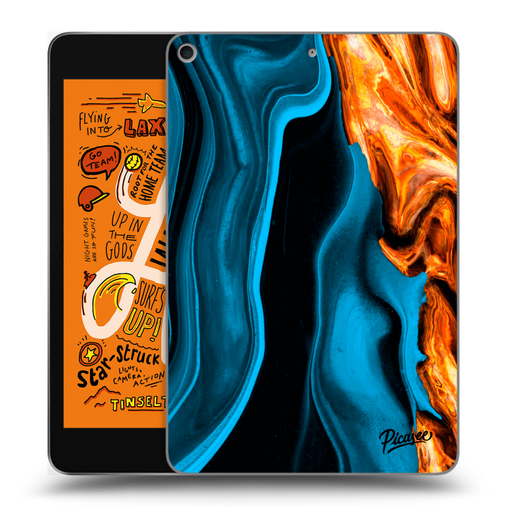 Picasee silikonový průhledný obal pro Apple iPad mini 2019 (5. gen) - Gold blue