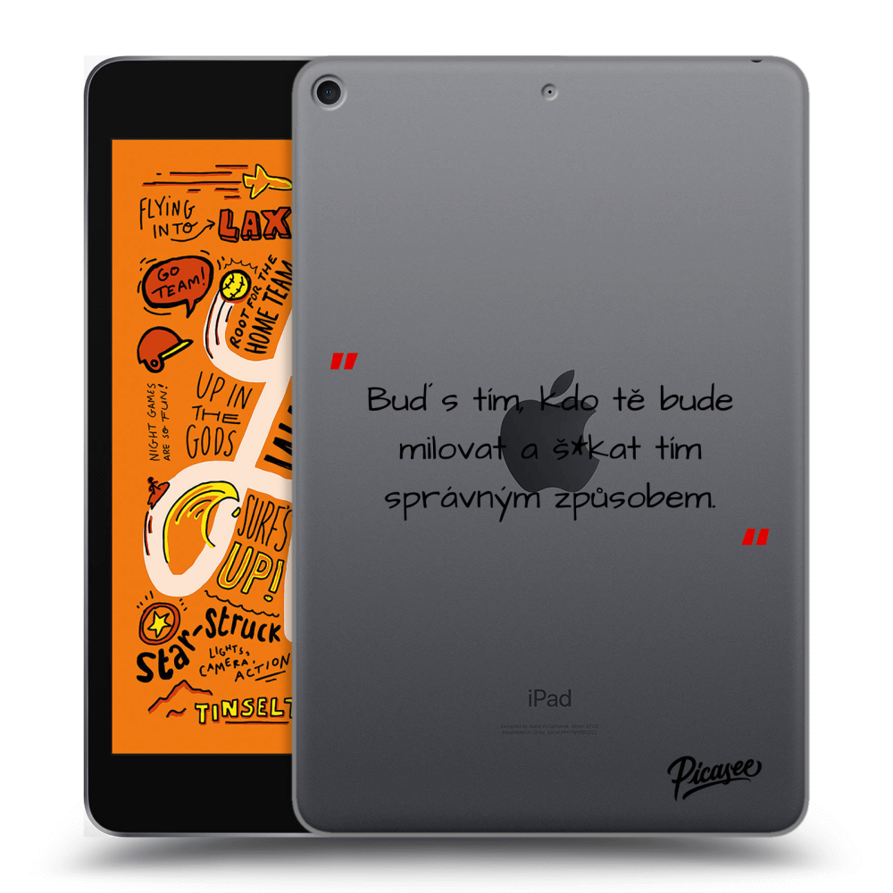 Picasee silikonový průhledný obal pro Apple iPad mini 2019 (5. gen) - Správná láska