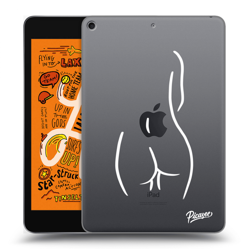Picasee silikonový průhledný obal pro Apple iPad mini 2019 (5. gen) - Svlečená Bílá